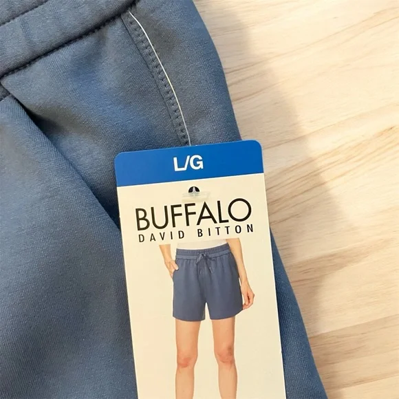 NEW Buffalo David Bitton Women's High-rise Soft Lux Short Size Large Blue - Picture 5 of 9